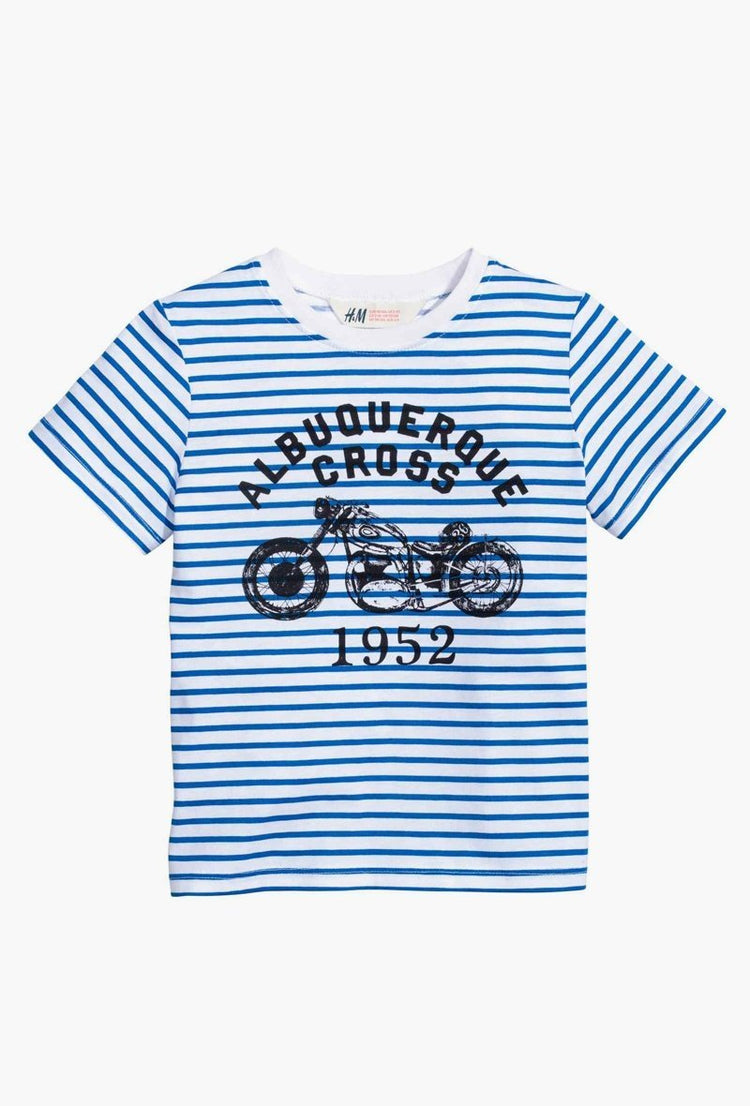 Boys Short Raglan Graphic Top