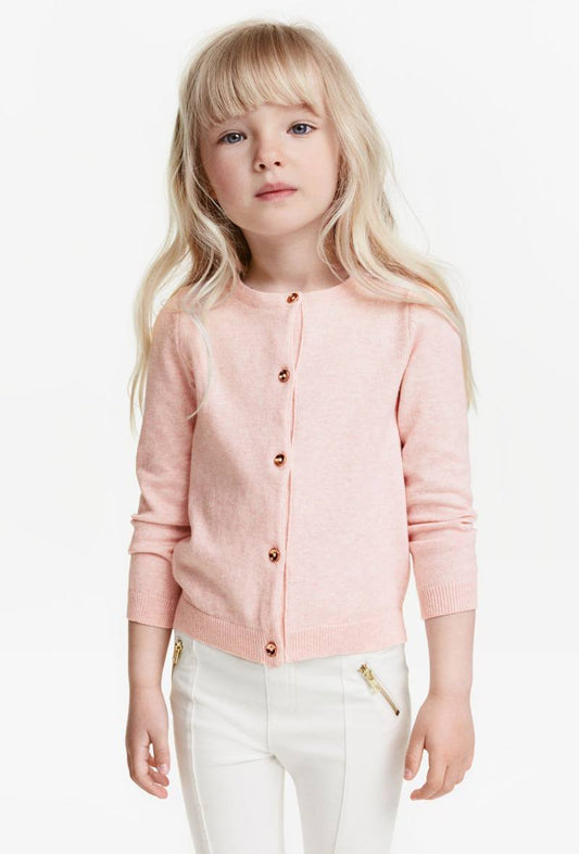 Áo khoác cardigan dài tay cho bé gái